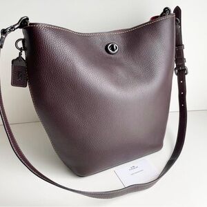 Coach Pebbled Leather Duffle Shoulder Bag (50115)